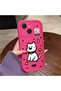 Tecno Spark 40C Compatible Pink Red Silicone Dotted Dog Pattern Case Shockproof Camera Protection