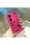 For Tecno Camon 20 Pro 4g Compatible Pink Red Silicone Flower and Butterfly Pattern Case Shockproof Camera Protection - 4