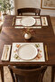 Hazel |   Leaf and Plaid Patterned 2-Piece American Service Set, 35 X 45 cm - 3