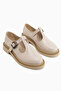 Naila Beige Buckle Strap Women's Loafer Casual Shoes - 3