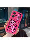 Redmi Note 13 Pro Plus+ 5g Compatible Pink Red Silicone Heart Mask Pattern Case Shockproof Camera Protection - 4
