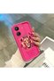 Poco C65 Compatible Pink Red Silicone Lion King and Butterfly Pattern Case Shockproof Camera Protection - 4