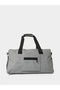 Grey Gym Bag with Contrast Zip and Patchwork - 5