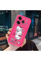 Tecno Pova 6/Pova 6 Pro Compatible Pink Red Silicone Strawberry Kitty Pattern Case Shockproof Camera Protection - 3