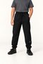 Boys' Black Jogger Sweatpants with Lace-Up Elastic Waist and Elastic Cuffs for Casual Wear - 4