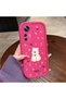 Mi 12t Compatible Pink Red Silicone Rose Dog Pattern Case Shockproof Camera Protection