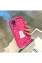 Redmi Note 11 Pro 4G/5G Compatible Pink Red Silicone Rose Dog Pattern Case Shockproof Camera Protection - 4