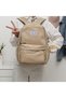 Khaki Zip-Detail Backpack