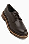 Minea Brown Lace-Up Women's Loafer Casual Shoes
