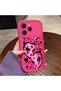 Tecno Spark 40 Compatible Pink Red Silicone Heart Mask Pattern Case Shockproof Camera Protection