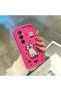 For Realme C65 4g Compatible Pink Red Silicone Dotted Cat Pattern Case Shockproof Camera Protection - 4