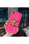iPhone 7/8/Se 2020 2022 Compatible Pink Red Silicone Lion King and Butterfly Pattern Case Shockproof Camera Protection - 4