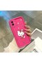 Samsung Galaxy A04 Compatible Pink Red Silicone Cherry Kitty Pattern Case Shockproof Camera Protection - 4