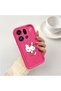 Oppo Find X9 Pro Compatible Pink Red Silicone Cherry Kitty Pattern Case Shockproof Camera Protection - 2