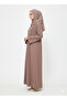 Rizqé Amethyst Mauve Minimalist Structured Panel Modest Abaya - 2