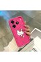 Tecno Spark 10 Pro Compatible Pink Red Silicone Cherry Kitty Pattern Case Shockproof Camera Protection - 4
