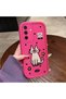 Samsung Galaxy A17/A26 Compatible Pink Red Silicone Dotted Cat Pattern Case Shockproof Camera Protection