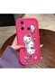 Redmi 12C Compatible Pink Red Silicone Strawberry Kitty Pattern Case Shockproof Camera Protection