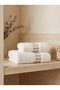 Galia 2-Piece Embroidered Bath Towel Set