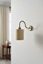 Novella Beige Fabric Textured Single Antique S Body Retro Sconce - 4