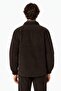 Men's Relaxed Fit Button-Down Linen Shirt Comfortable Cut Velvet Men's Outer Shirt Brown - 2
