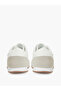 White Lace-Up Retro Sneakers - 4
