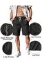 Comdecevis Men's Cotton Linen Casual Shorts - 3