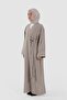 Line Textured Tensel Abaya Stone - 6