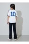 Teen Girls White Graphic Print T-Shirt and Black Solid Leggings Set - 6