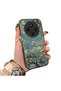 Redmi A4 Compatible Retro Oil Painting Apricot Blossom Pattern Case, Full Lens Protection