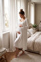 Amora Maternity and Postpartum Dressing Gown and Nightgown Set with Straps - 2