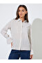 Beige Striped Regular Fit Shirt with Lace Trims Long Cuffed Sleeves - 3