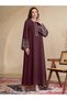 Rochie maxi, bordo - L - 7