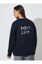 Black Plain Regular Fit Sweatshirt - 6