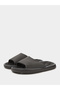 Black Cushioned Open Toe Slides - 2