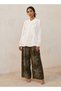 SOLID NECKTIE BLOUSE - 4