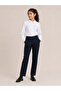 Girls White Cotton Blend Long Sleeve School Blouse - 6