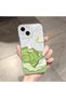 iPhone 14 Compatible Transparent Silicone Case Starry Sky Cute Rabbit Pattern Camera Protected Anti-Shock - 2