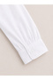 Girls White Cotton Blend Long Sleeve School Blouse - 5