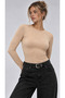 Women's 2-Piece Black Cream Crew Neck Bodysuit - 4