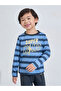 Boys Striped Long Sleeves T-Shirt and Cuffed Pants Pyjama Set - 2