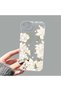 iPhone 16E/17E Compatible Transparent Silicone Case with Floral Cute Rabbit Pattern, Camera Protection, Anti-Shock Phone Case