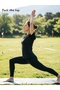 Black Color Block Activewear T-Shirt - 3