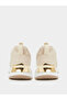 Beige Mesh Details Lace-Up Sports Sneakers - 5