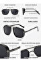 Men Grey Square Sunglasses - 4