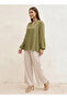 V NECK WOVEN TOP - 3