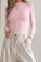 Women's Fit High-Neck Viscose-Based Pink Blouse - 5