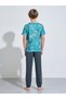 Teen Boys All Over Graphic Print long Sleeves T-Shirt and Cuffed Pants Pyjama Set - 5