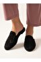 Women's Shiny Stone Detailed, Pointed, Closed-Toe House Slippers - 6