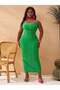 Rochie maxi, verde - 3XL - 4